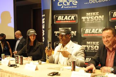 Mike Tyson na konferencji Food Care w Warszawie (fot. Puls Biznesu_Tomasz Raś)