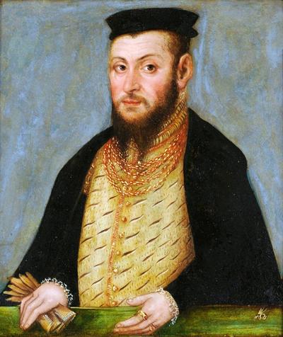 Portret Zygmunta II Augusta, warsztat Lucasa Cranacha Młodszego, ok. 1555 r.