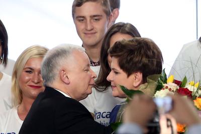 Beata Szydło i Jarosław Kaczyński