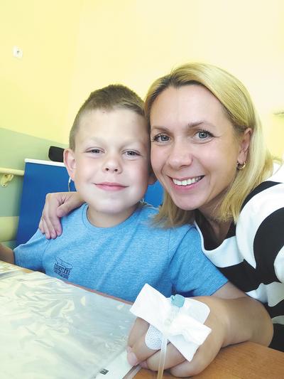 Elżbieta Hasek i syn