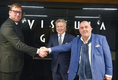 Od lewej: Jan Pilch (znaczący akcjonariusz Bytomia), Grzegorz Pilch (prezes Vistuli) i Jerzy Mazgaj (znaczący akcjonariusz Vistuli)