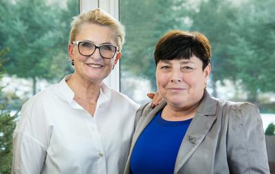 Krystyna Wechmann i Jolanta Jedroszkowiak