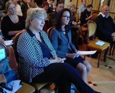 Od lewej: dr Katarzyna Greco, wiceprezes Wiedeńskiej Kasy Chorych