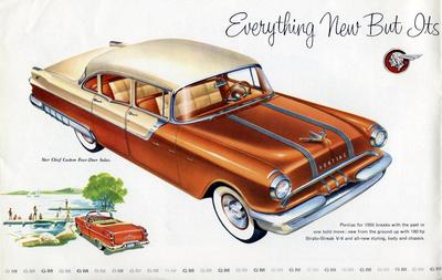 Reklama samochodu Pontiac z 1955 roku.