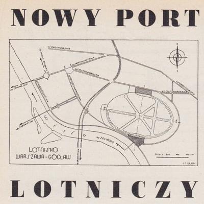 Plan lokalizacji lotniska na Gocławiu