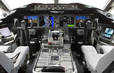 Kokpit Boeinga 787 Dreamliner fot. Bloomberg