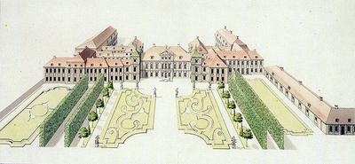 Barokowy Pałac Saski w Warszawie, siedziba Giełdy Kupieckiej w Warszawie w latach 1817-1828.