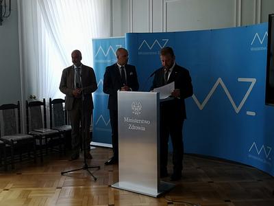 Konferencja prasowa w Ministerstwie Zdrowia
