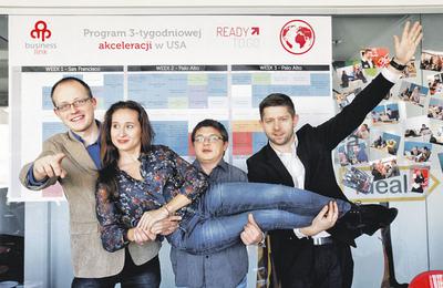 Przedstawiciele firm Brand24, Quantum Lab, Phenicoptere, Migam.pl pokazali w Dolinie Krzemowej efekty swojej dotychczasowej pracy. Fot. Marek Wiśniewski