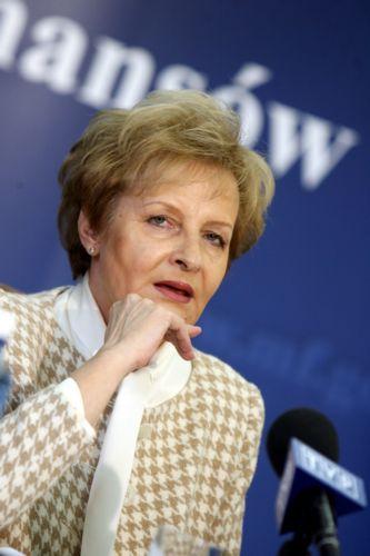 Zyta Gilowska, była minister finansów