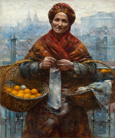 Żydówka z pomarańczami, obraz Aleksandra Gierymskiego.