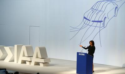 Sheryl Sandberg podczas otwarcia Frankfurt Motor Show