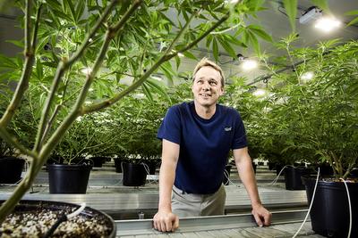 KWITNĄCY BIZNES: CanopyGrowth, kanadyjski właściciel
SpectrumCannabis, założony i kierowany przez Bruce’a Lintona, miał w ostatnim
roku obrotowym w przeliczeniu 220 mln zł przychodów. Inwestorzy mocno wierzą w
potencjał spółki — jej wycena giełdowa to już prawie 40 mld zł, czyli tyle, ile
jest wart PKN Orlen.