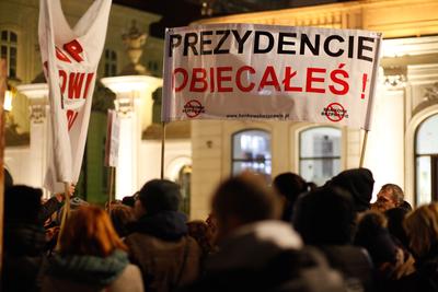 Frankowicze, protest