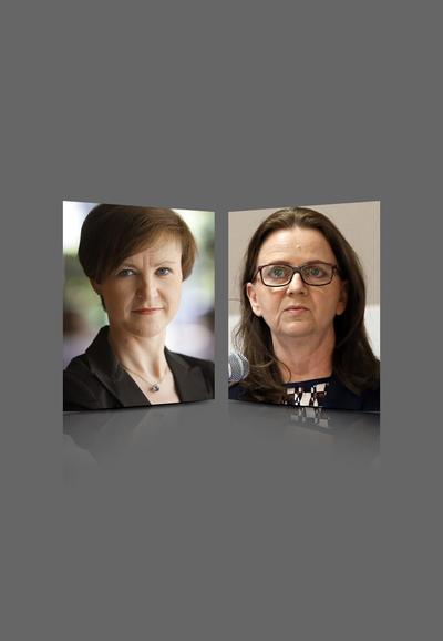 URZĘDOWE KOMPLIKACJE: Skarga do sądu złożona przez Małgorzatę Stręciwilk, prezes UZP (z lewej), postawiła ZUS, kierowany przez Gertrudę Uścińską, w bardzo trudnej sytuacji. Albo kolejny raz opóźni wyłonienie firmy, która zajmie się utrzymaniem KSI, albo narazi się na ryzyko związane z orzeczeniem sądu, które nastąpi po rozstrzygnięciu przetargu.