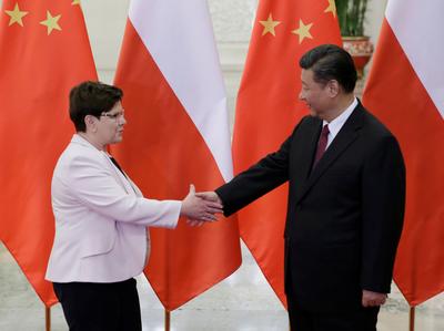 Premier Beata Szydło, prezydent Chin Xi Jinping