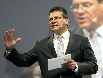 Maroš Šefč ovič, wiceprzewodniczący Komisji Europejskiej, komisarz ds. unii energetycznej.