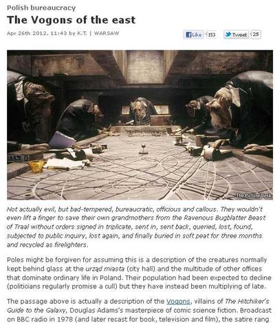 Fragment strony internetowej The Economist