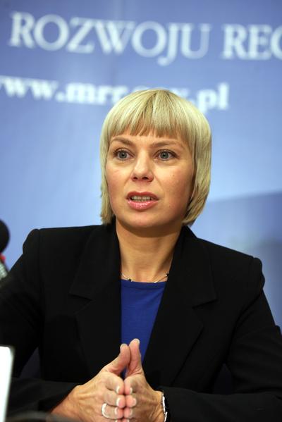 Elżbieta Bieńkowska, minister rozwoju regionalnego