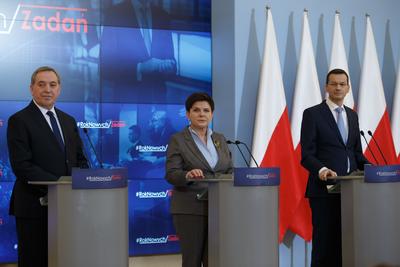 Beata Szydło, Mateusz Morawiecki, Henryk Kowalczyk Beata Szydło, Mateusz Morawiecki, Henryk Kowalczyk