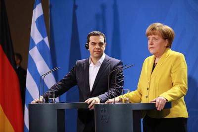 Angela Merkel, kanclerz Niemiec i Aleksis Tsipras, premier Grecji