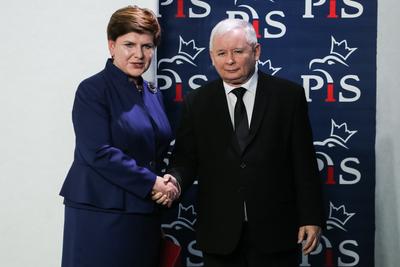 Beata Szydło i Jarosław Kaczyński