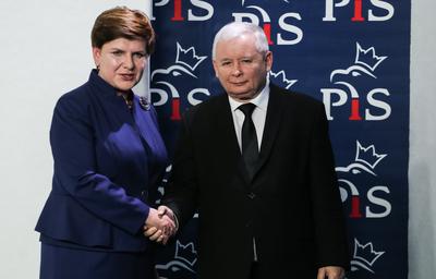 Beata Szydło i Jarosław Kaczyński