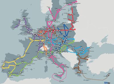 Korytarze transportowe programu TEN-T