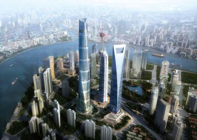 Wieża Shanghai Tower jeszcze w trakcie budowy stała się kultowym budynkiem.