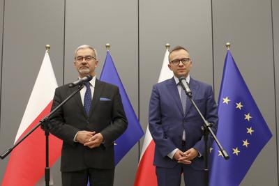 Minister Jerzy Kwieciński oraz wiceminister Artur Soboń