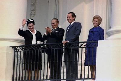 Waszyngton, 1972 r.: Jovanka i Josip Brozowie (Tito), Richard i Pat Nixonowie