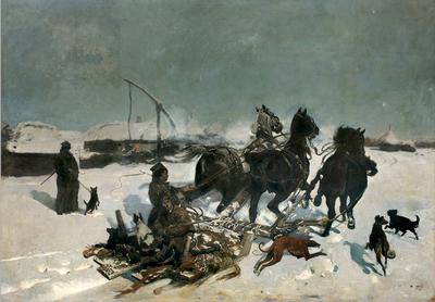 RUSZYŁ Z KOPYTA: „Od czasów Gericault, nikt z taką siłą koni nie traktował” — opisywał malarstwo Józefa Chełmońskiego marszand Adolphe Goupil. „Noc księżycową” kupił od artysty już w 1876 r., a 10 grudnia będzie miał szansę kto inny, przystępując do licytacji od 1,8 mln zł.