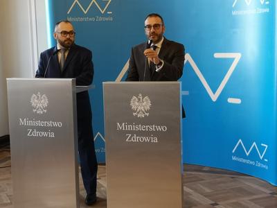 Konferencja prasowa w resorcie zdrowia