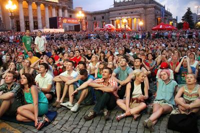 Strefa kibica, Warszawa, mecz finalowy Hiszpania Włochy Euro 2012