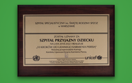 Szpital św. Rodziny po raz trzeci przyjazny dziecku