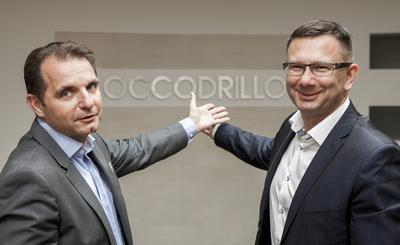 Marek Dworaczak (po lewej) i Tomasz Przybyła, założyciele spółki Coccodrillo