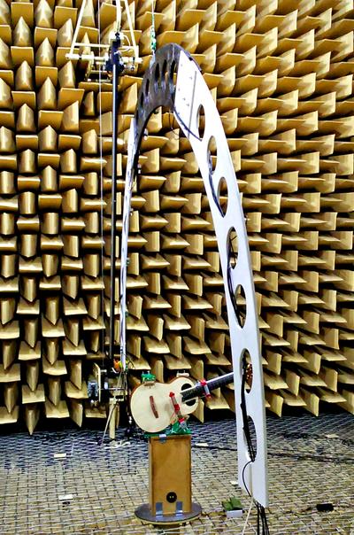 GITARA MODUŁOWA: Specjalistyczna konstrukcja umożliwia wyznaczenie wpływu poszczególnych elementów instrumentu na jego parametry akustyczne. Znając te zależności, lutnicy będą mogli tworzyć instrumenty lepiej dopasowane do indywidualnych potrzeb muzyków.