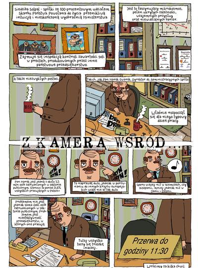 II MIEJSCE – Michał Chojnacki, Jakub Grochola - komiks „ Z kamerą wśród”