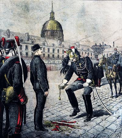 Przeprowadzona w dniu 5 stycznia 1895 r. podczas ceremonii cashieringu degradacja Alfreda Dreyfusa.