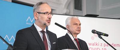 Minister zdrowia Adam Niedzielski i wiceminister zdrowia Waldemar Kraska