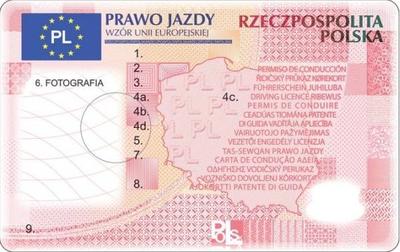 Wzrór nowego prawa jazdy, źródło: transport.gov.pl