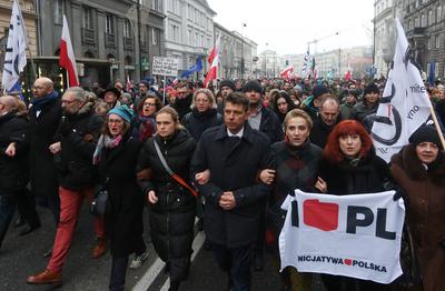 Protest w Warszawie