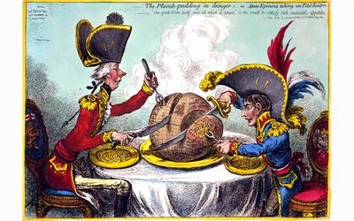Premier William Pitt i Napoleon Bonaparte dzielą świat