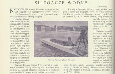 Ślizgacze wodne