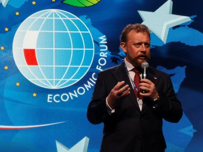 Minister Łukasz Szumowski na Forum Ochrony Zdrowia w Krynicy