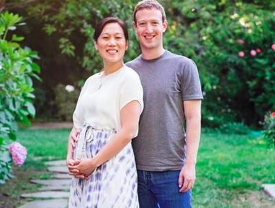 Mark Zuckerberg z żoną