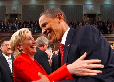 Hillary Clinton i Barack Obama (fot. Bloomberg)