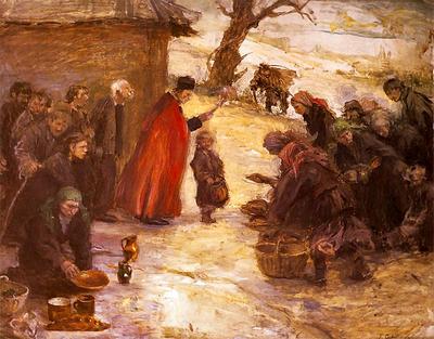 Święcone, obraz Teodora Axentowicza z 1899 r.
