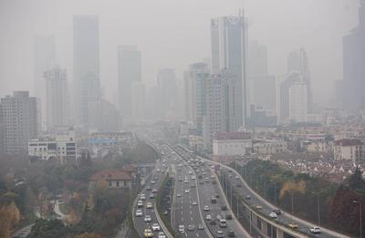 Szanghaj (Chiny), smog, zanieczyszczenie powietrza
